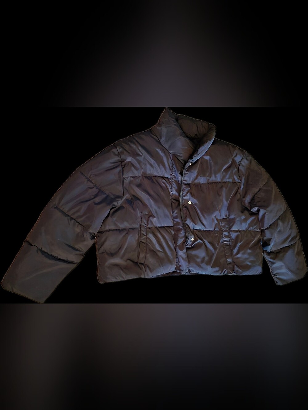 Rue21 Crop Black Puffer Jacket